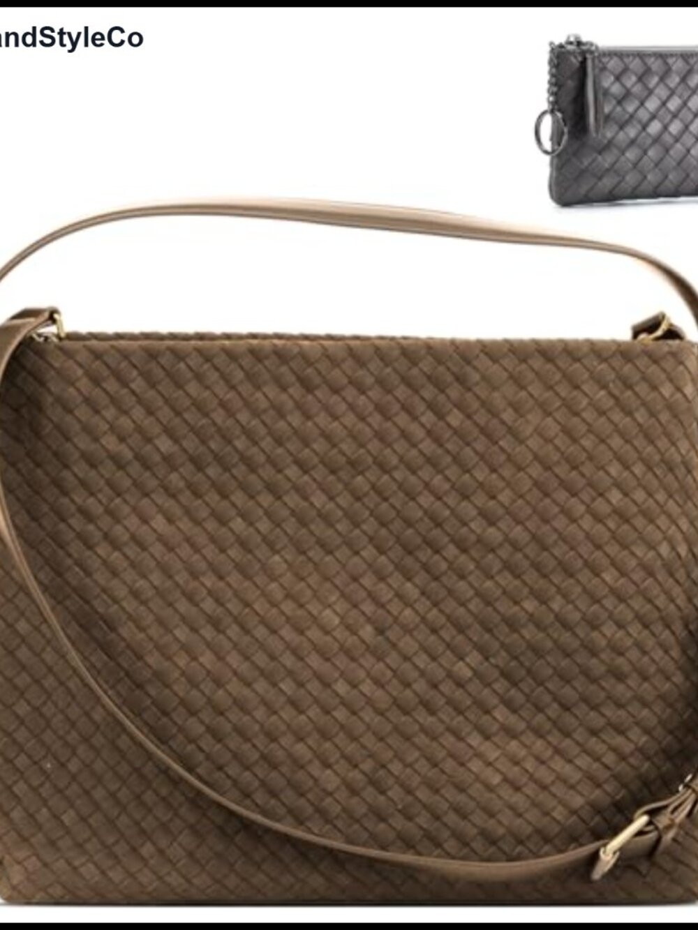 Suede Hobo Bag Hand-Woven Suede Casual Tote Crossbody Shoulder Bag
